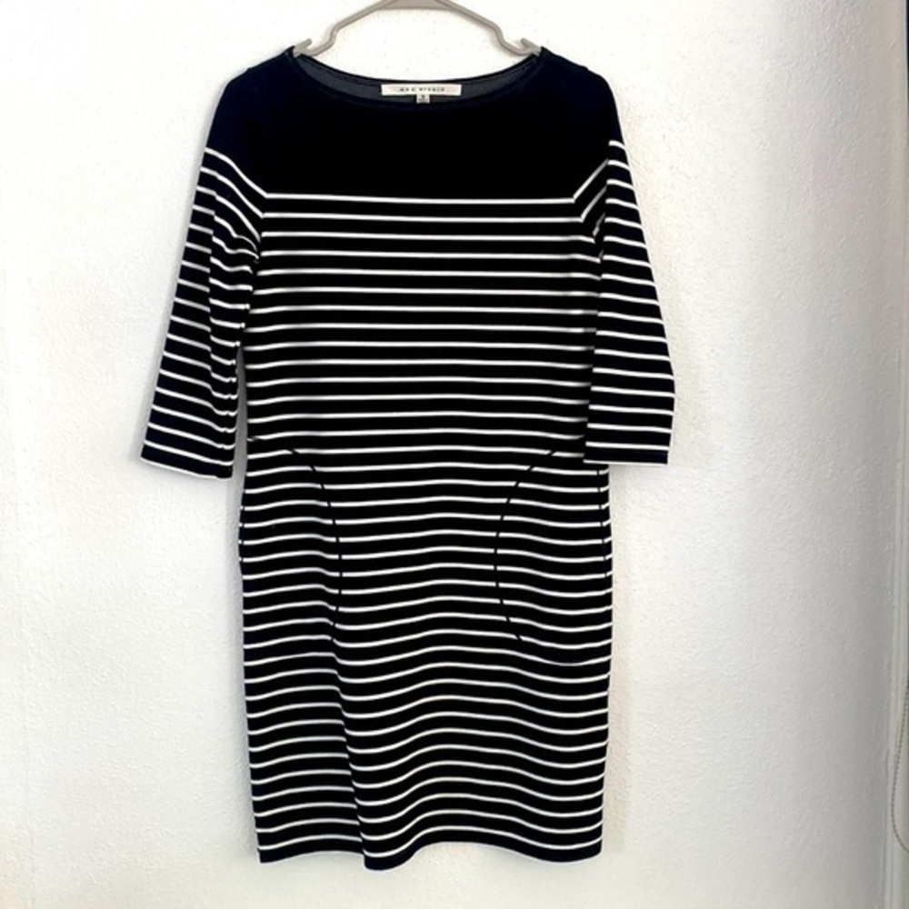 MAX Studios Black & White Stripe Dress